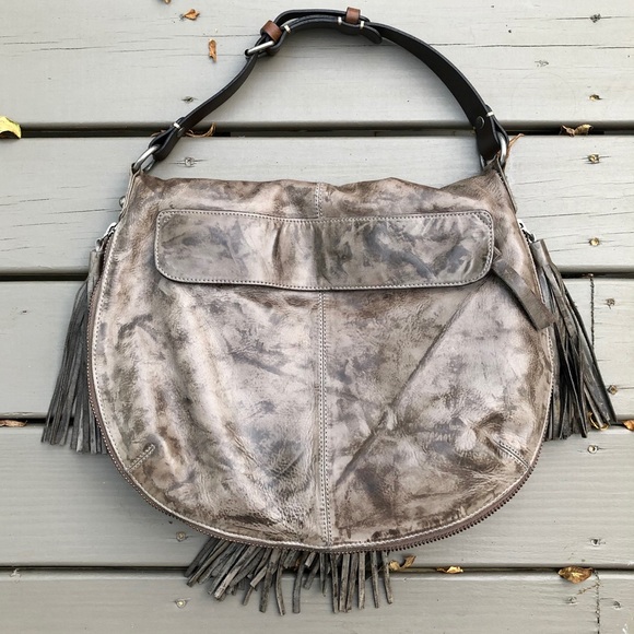 All Saints Helvi Maxi Bag Taupe Leather Expandable - Picture 2 of 8